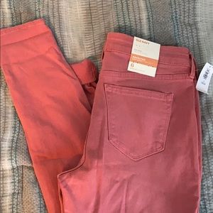 NWT Old Navy Pink Rockstar Skinny Size 6